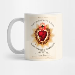 The Sacred Heart of Jesus, circa 1880. Mug